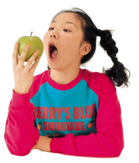 Girl Biting Apple