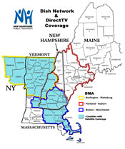 NHPTV DirectTV coverage -  click for larger image