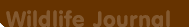 Wildlife Journal