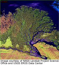 Lena Delta Reserve in Siberia
