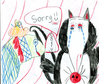 Sally Salamander and Sylvia Skunk are Friends