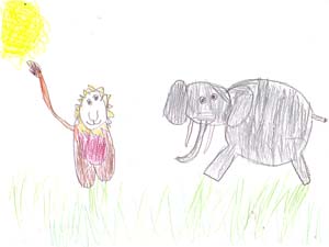The Lonely Elephant Makes Some Friends