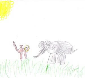 The Lonely Elephant Makes Some Friends