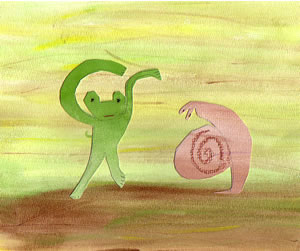 Winter and Frog