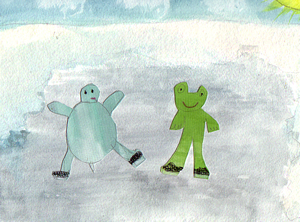Winter and Frog