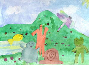 Winter and Frog