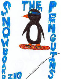 The Snowboarding Penguins