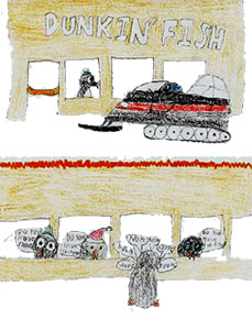 The Snowboarding Penguins