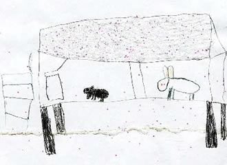 Counting Backward in the Snowy Backyard