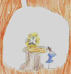 Lion and Mouse Make a Pizza